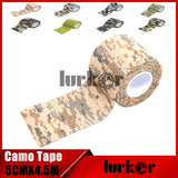 5cmx4.5m Army Camo Outdoor Disguise Hunting Durable Camouflage Stealth Tape Waterproof Wrap For Airsoft Riflescope Camera Lens