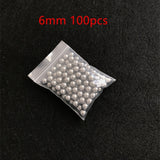 100 pcs/Lot 4mm 5mm 6mm Steel Balls Slingshot Hunting High-carbon Steel Slingshot Balls Catapult Slingshot Hitting Ammo Steel