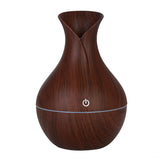 KBAYBO electric humidifier aroma oil diffuser ultrasonic wood air humidifier USB cool mini mist maker LED lights for home office