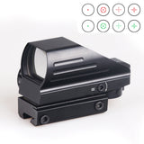 BIJIA Tactical Reflex Red/Green Laser 4 Reticle Holographic Projected Dot Sight Scope Airgun sight Hunting 11mm/20mm Rail Mount