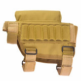 Hot! Nylon Portable Adjustable Tactical Butt Stock Rifle Cheek Rest Pouch Bullet Holder Bag  Hunting Gun Accessories CX76