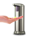 280lm Automatic Liquid Soap Dispenser Stainless Steel Sensor Soap Dispenser Pump Shower Kitchen Soap Bottle for Bath/Washroom