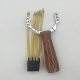 1pcs Powerful Steel Alloy Slingshot Sling Shot Catapult Camouflage Bow Catapult Outdoor Hunting Camping Bow Travel Kits