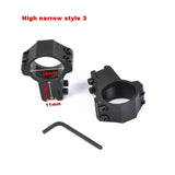 1Pair 30mm/25.4mm Rifle Scope Mount Ring Weaver 11mm / 20mm Base Rail Air Rifle Hunting Dovetail Rail Caza Hunting Accessories