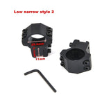 1Pair 30mm/25.4mm Rifle Scope Mount Ring Weaver 11mm / 20mm Base Rail Air Rifle Hunting Dovetail Rail Caza Hunting Accessories