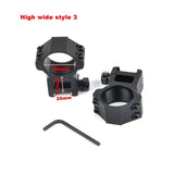 1Pair 30mm/25.4mm Rifle Scope Mount Ring Weaver 11mm / 20mm Base Rail Air Rifle Hunting Dovetail Rail Caza Hunting Accessories