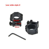 1Pair 30mm/25.4mm Rifle Scope Mount Ring Weaver 11mm / 20mm Base Rail Air Rifle Hunting Dovetail Rail Caza Hunting Accessories