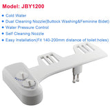 Non-Electric Bidet Attachment Toilet Bidet Seat Self-Cleaning Nozzle-Fresh Water Bidet Sprayer Mechanical Muslim Shattaf Washing
