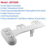 Non-Electric Bidet Attachment Toilet Bidet Seat Self-Cleaning Nozzle-Fresh Water Bidet Sprayer Mechanical Muslim Shattaf Washing