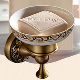 Bathroom Accessories set Antique Brass Collection Carved Bathroom Products wall mounted brass bathroom hardware set