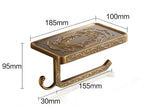 Bathroom Accessories set Antique Brass Collection Carved Bathroom Products wall mounted brass bathroom hardware set