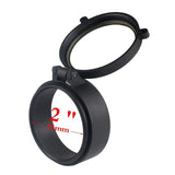 30-69MM Transparent Rifle Scope Lens Cover Flip Up Quick Spring Protection Cap Objective Lid for Airsoft Gun Caliber HT37-0072