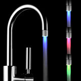 LED Water Faucet Light Single Color 3 Colors Changing Glow Kitchen Tap Aerators Bathroom Faucet
