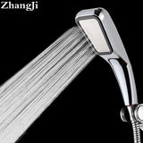 Zhangji Bathroom Rainfall 300 Hole Shower Head Water Saving Flow With Chrome ABS Rain High Pressure Boost  ZJ001