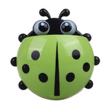 New Arrival cute Ladybug Insect   toothbrush holder suction hooks bathroom set accessories Eco-Friendly Sucker Hangin14.5*13.8CM