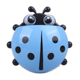 New Arrival cute Ladybug Insect   toothbrush holder suction hooks bathroom set accessories Eco-Friendly Sucker Hangin14.5*13.8CM
