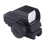 New 4 Reticle Tactical Reflex Red/Green Laser Holographic Projected Dot Sight Scope Airgun Rifle Sight Hunting Rail Mount 20mm