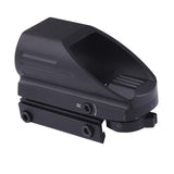 New 4 Reticle Tactical Reflex Red/Green Laser Holographic Projected Dot Sight Scope Airgun Rifle Sight Hunting Rail Mount 20mm