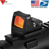 Trijicon Mini RMR Red Dot Sight Collimator Glock /Handgun Reflex Sight Scope fit 20mm Weaver Rail For Airsoft / Hunting Rifle