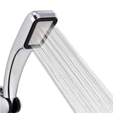 VEHHE High Pressure HandHeld Shower Head Chrome-Plate Panel Streamline Water Saving Square Bathroom 300 Holes Shower Head VE223
