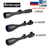 Bestsight 3-9x40 Hunting Scopes 4-16x40 Optics Rifle Scopes 6-24x50 Tactical Riflescope Sniper Scope Airsoft Air Guns