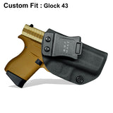 B.B.F Make IWB Tactical KYDEX Gun Holster Glock 19 17 25 26 27 28 43 22 23 31 32 Inside Concealed Carry Pistol Case Accessories