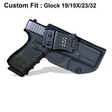 B.B.F Make IWB Tactical KYDEX Gun Holster Glock 19 17 25 26 27 28 43 22 23 31 32 Inside Concealed Carry Pistol Case Accessories