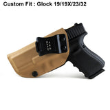 B.B.F Make IWB Tactical KYDEX Gun Holster Glock 19 17 25 26 27 28 43 22 23 31 32 Inside Concealed Carry Pistol Case Accessories