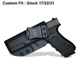 B.B.F Make IWB Tactical KYDEX Gun Holster Glock 19 17 25 26 27 28 43 22 23 31 32 Inside Concealed Carry Pistol Case Accessories