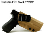 B.B.F Make IWB Tactical KYDEX Gun Holster Glock 19 17 25 26 27 28 43 22 23 31 32 Inside Concealed Carry Pistol Case Accessories