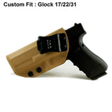 B.B.F Make IWB Tactical KYDEX Gun Holster Glock 19 17 25 26 27 28 43 22 23 31 32 Inside Concealed Carry Pistol Case Accessories
