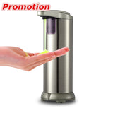 280lm Automatic Liquid Soap Dispenser Stainless Steel Sensor Soap Dispenser Pump Shower Kitchen Soap Bottle for Bath/Washroom