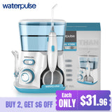 Waterpulse V300G Oral Irrigator 5pcs Tips Dental Water Flosser Water Floss 800ml Oral Hygiene Dental Flosser Water Flossing V300